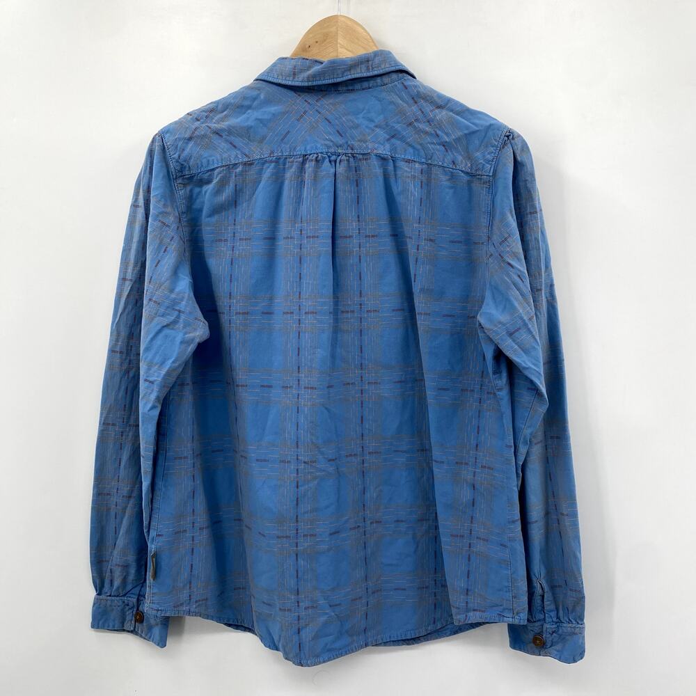 Woolrich Blue Button Down Pattern Top - image 5